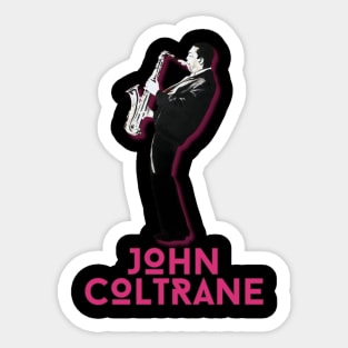 John coltrane\\retro fan art Sticker